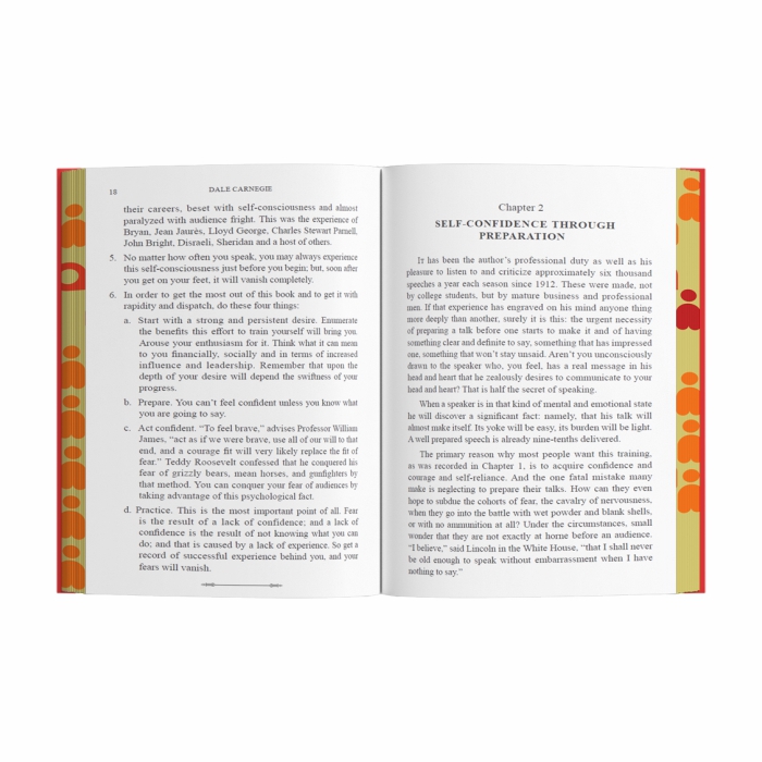 How to Develop Self-Confidence and Influence People By Public Speaking (Sprayed Edges)